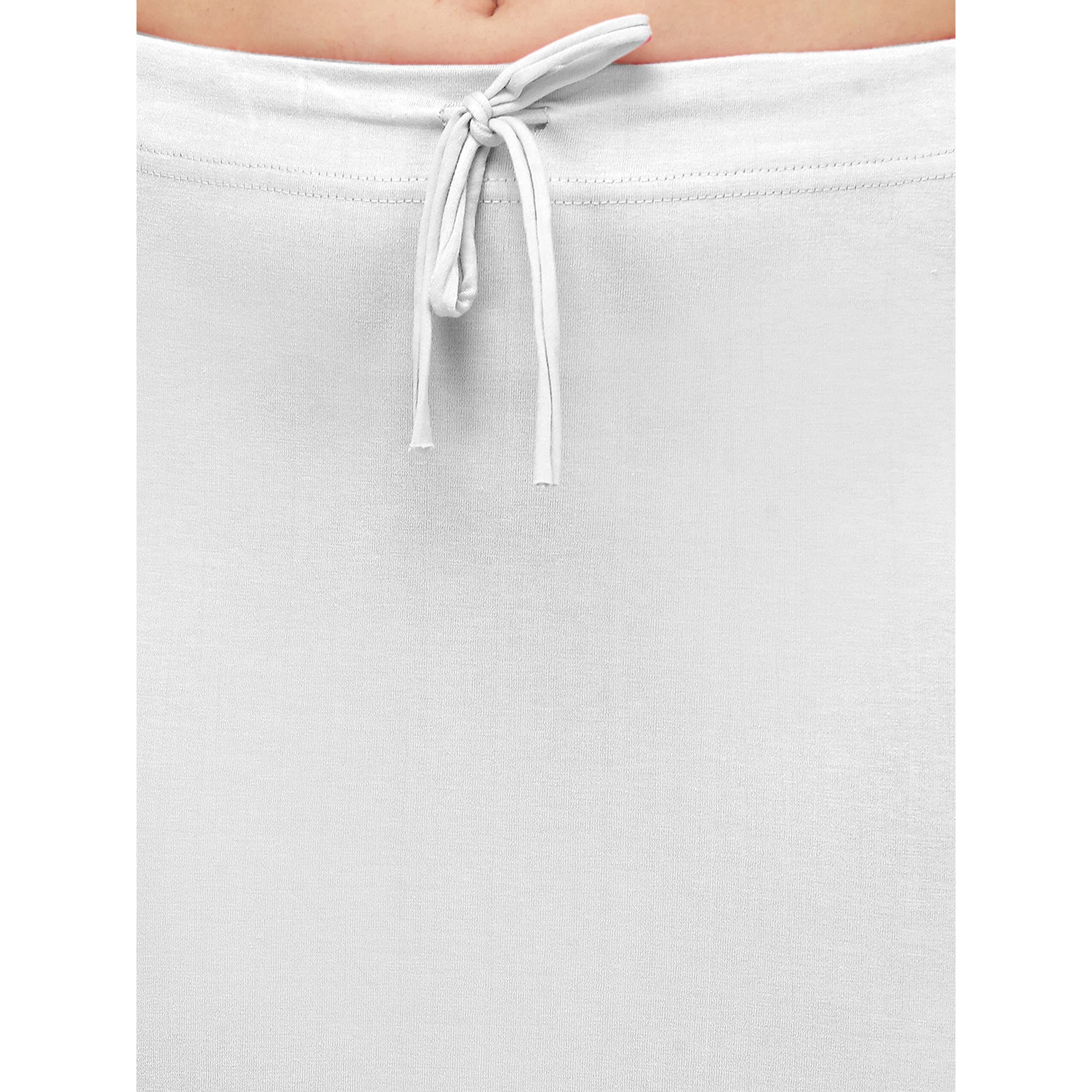Shiv Textiles Lycra Cotton Blend Fishcut Flare Shapewear For Women White S