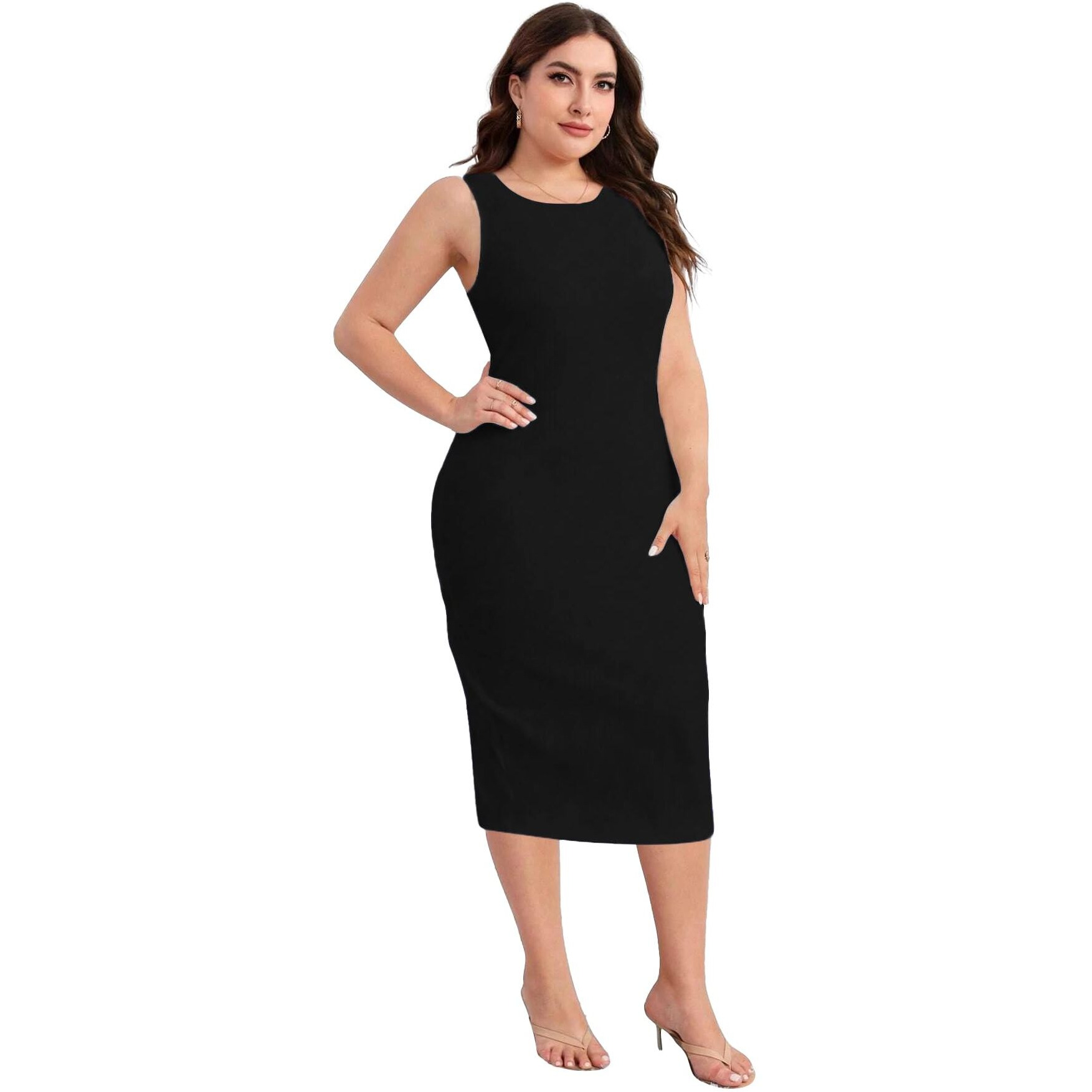 Toochki Dress For Women | One Piece Dress For Women | Women Dresses | Dresses For Women | Bodycon Dress For Women | Midi Length Dress | Lycra Dress Black