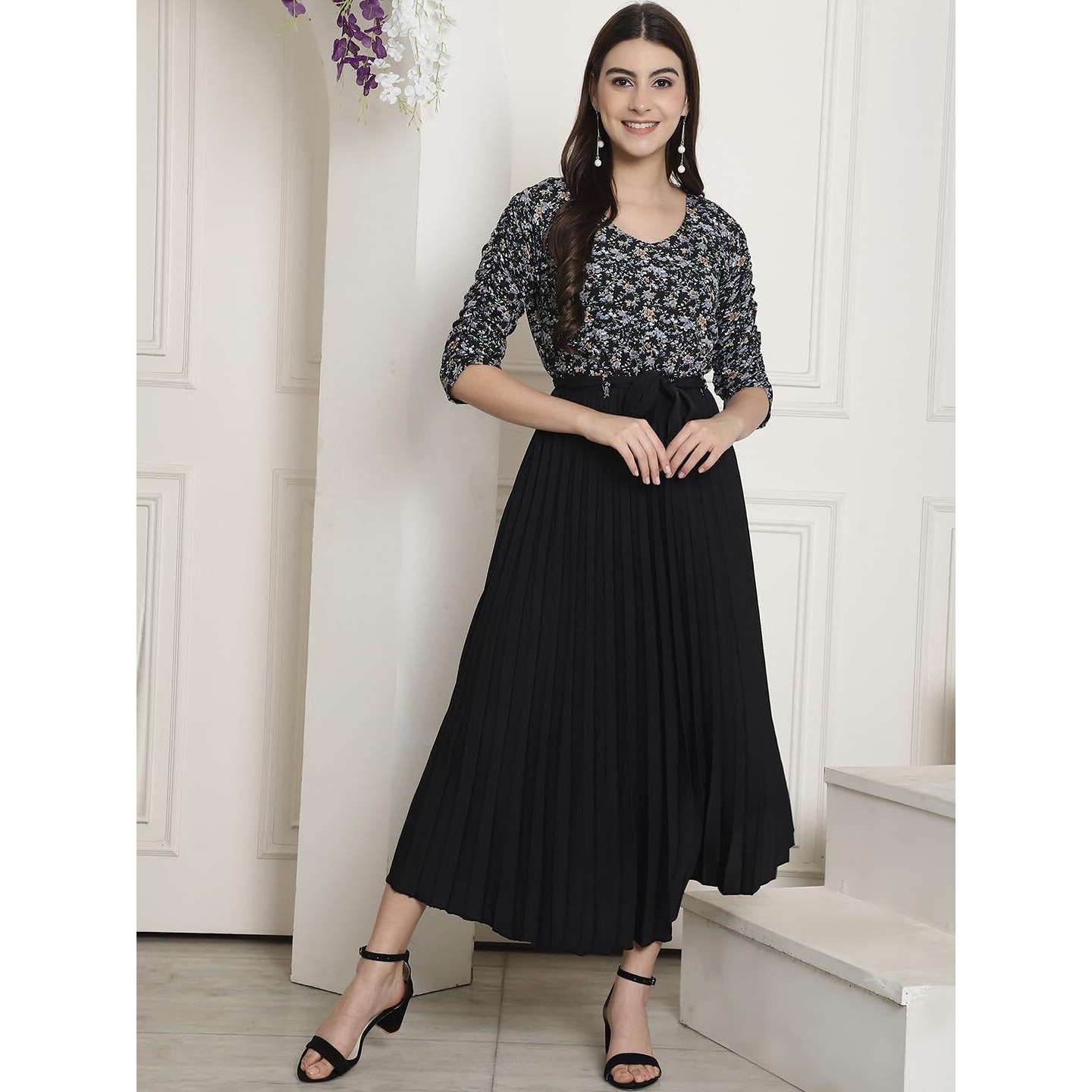 Tee Projekt Polyester Black Dress For Women