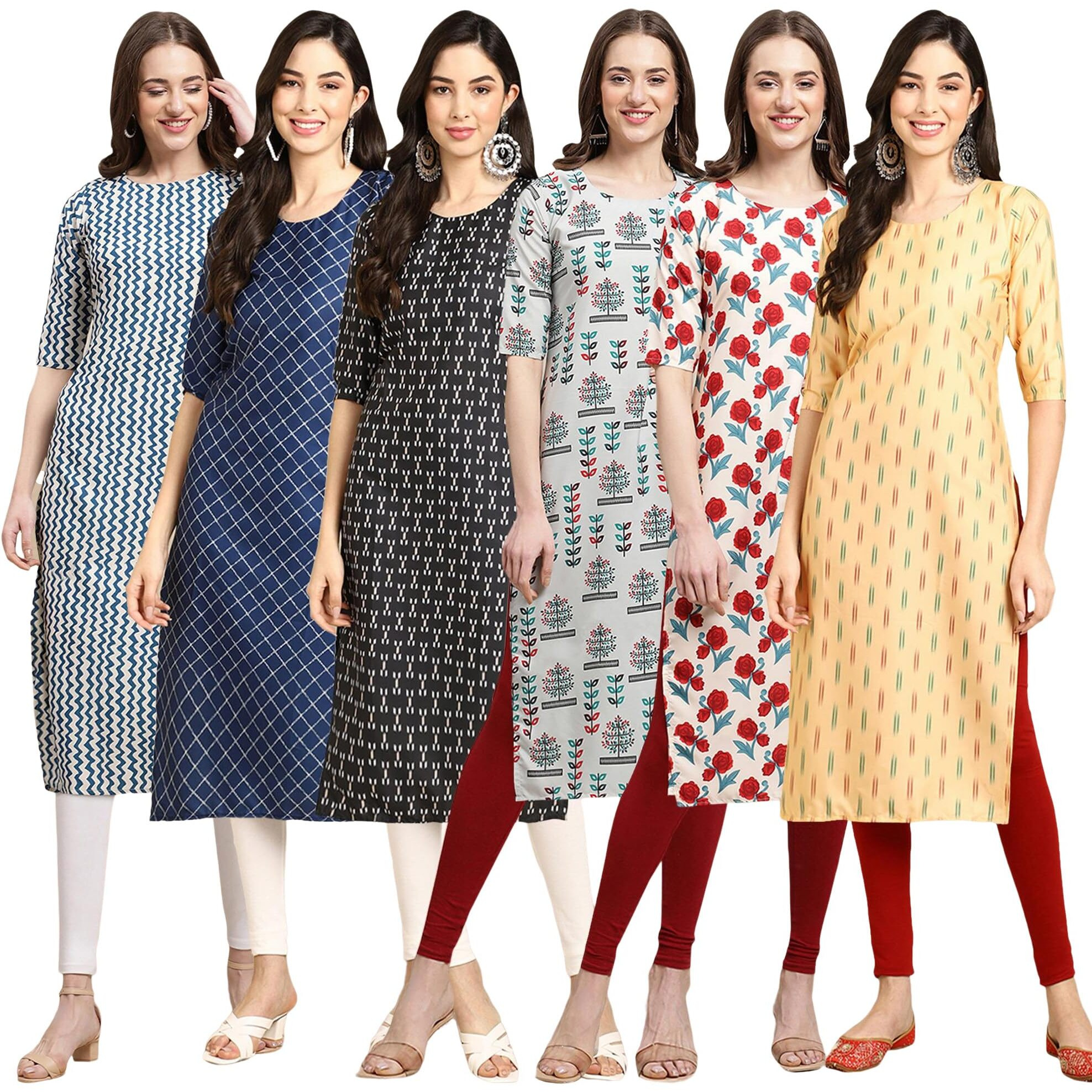 Pinkmint Crepe Printed Kurti For Womens College Wear Kurti For Women