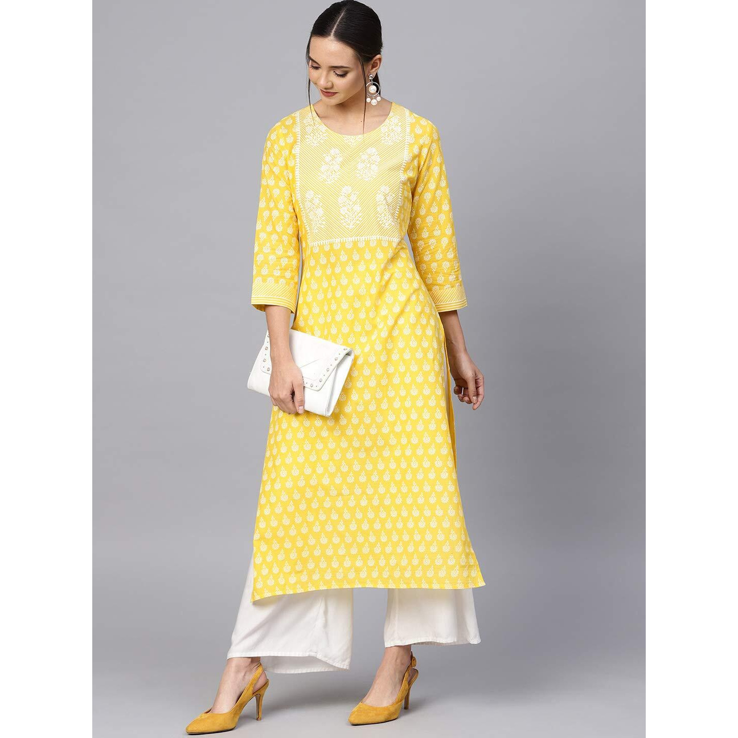Varanga Women's Cotton Straight Kurta