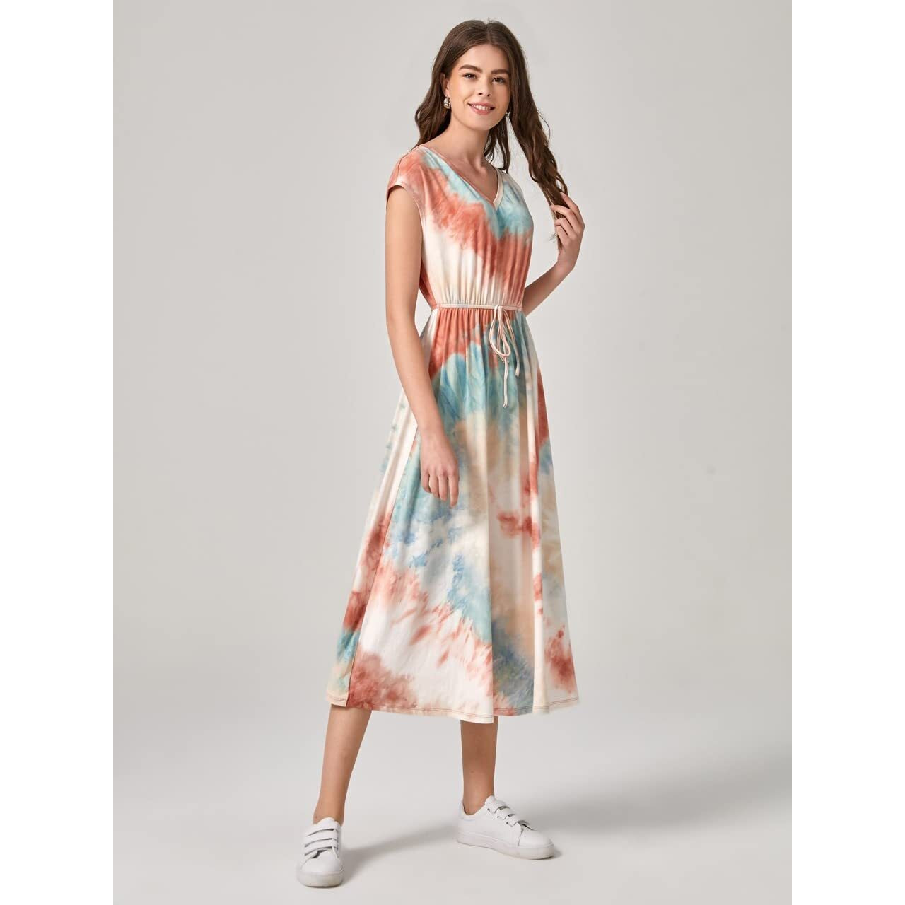 Leriya Fashion One Piece Dress For Women| Midi Dress For Women| Birthday Dress For Women (Small, Blue)