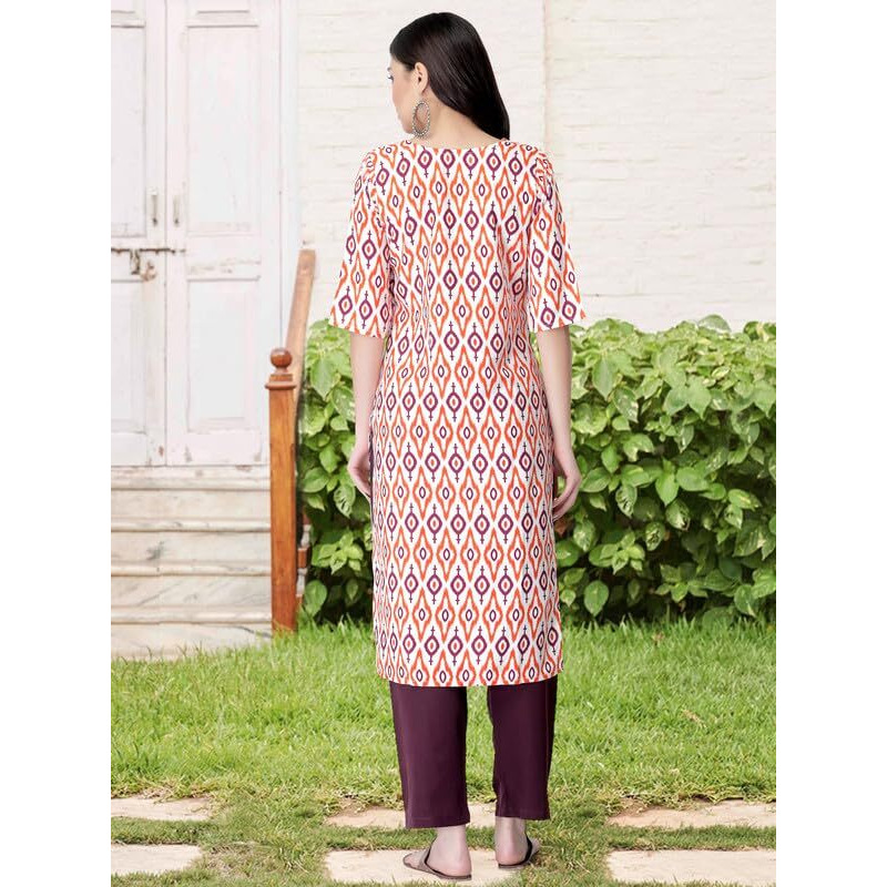 Pinkmint Women's Crepe Printed Kurta Set Ethnic Wear Women Kurta Set Comfortable Kurta Set For Women's(Pack Of 3)