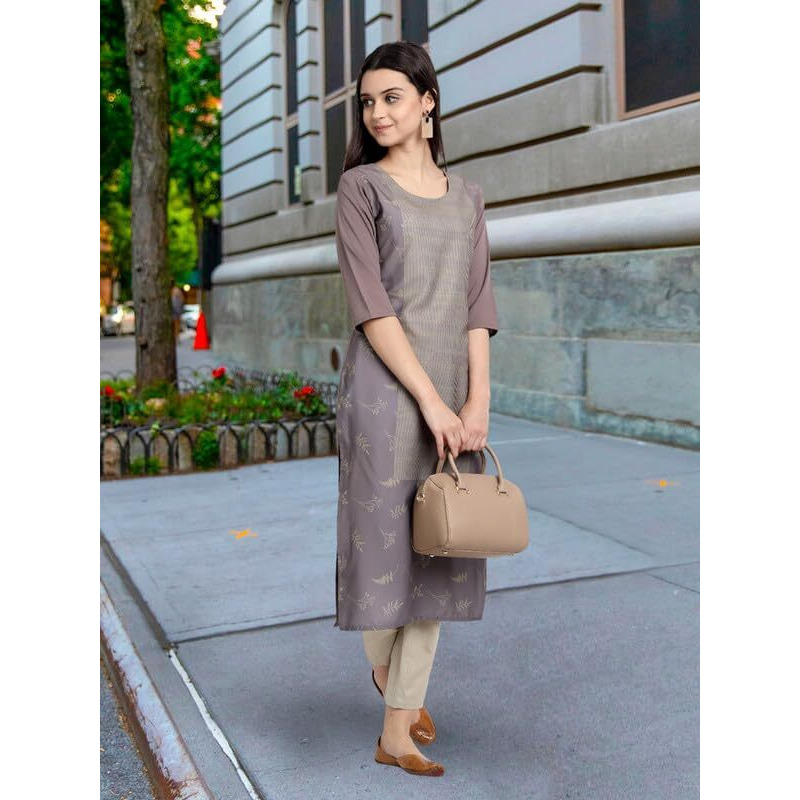 Pinkmint Women's Crepe Kurti For Women's Ll Traditional Kurti For Women Ll The Ultimate Kurti Collection (Pack Of 5)