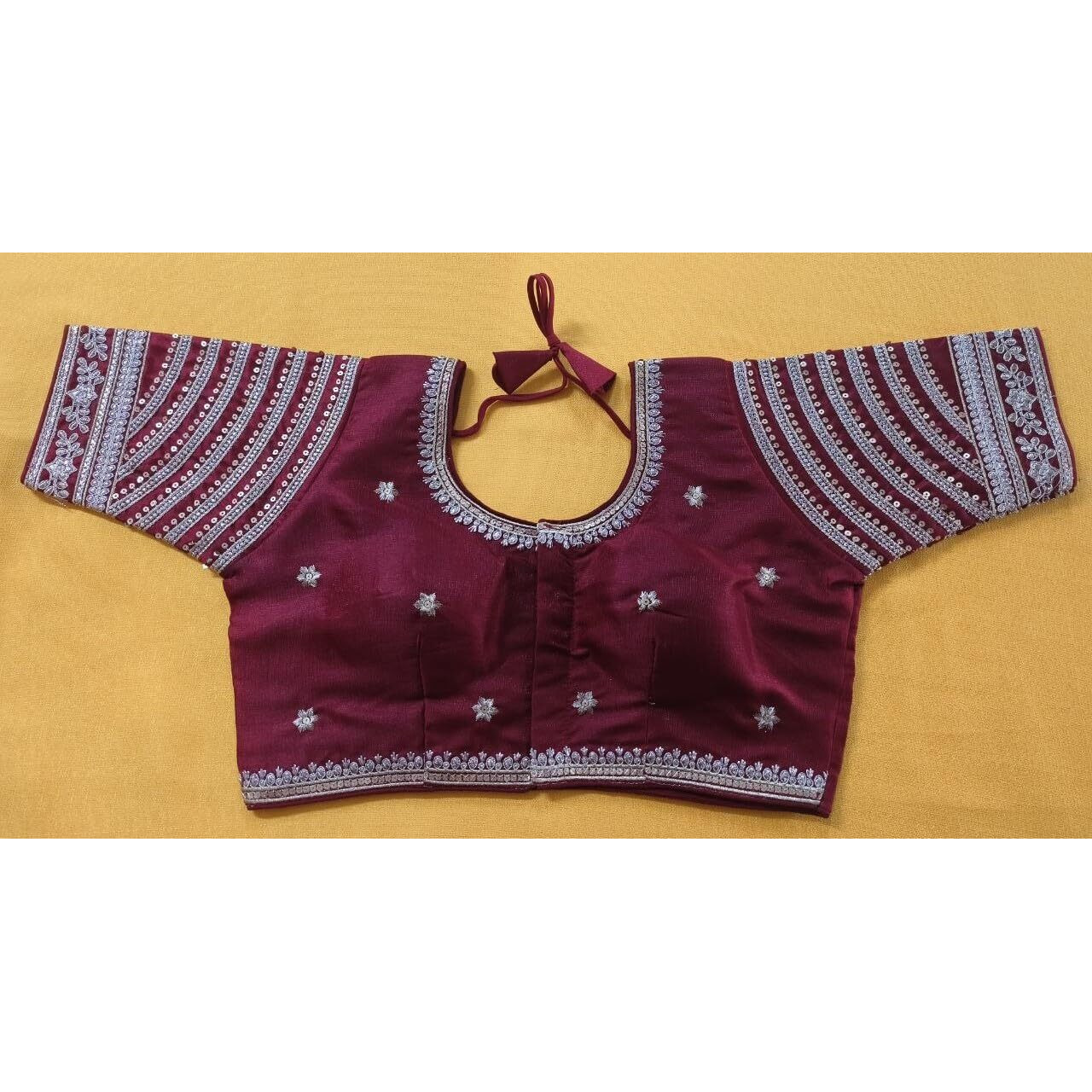 Vihu Fashion Women's Blouse Readymade Blouse Embroidery Multi Coding Gold Thread Indian Ethnic Designer Stitched Women's Readymade Maroon Color Saree Blouse For Women For Saree Lehenga Choli
