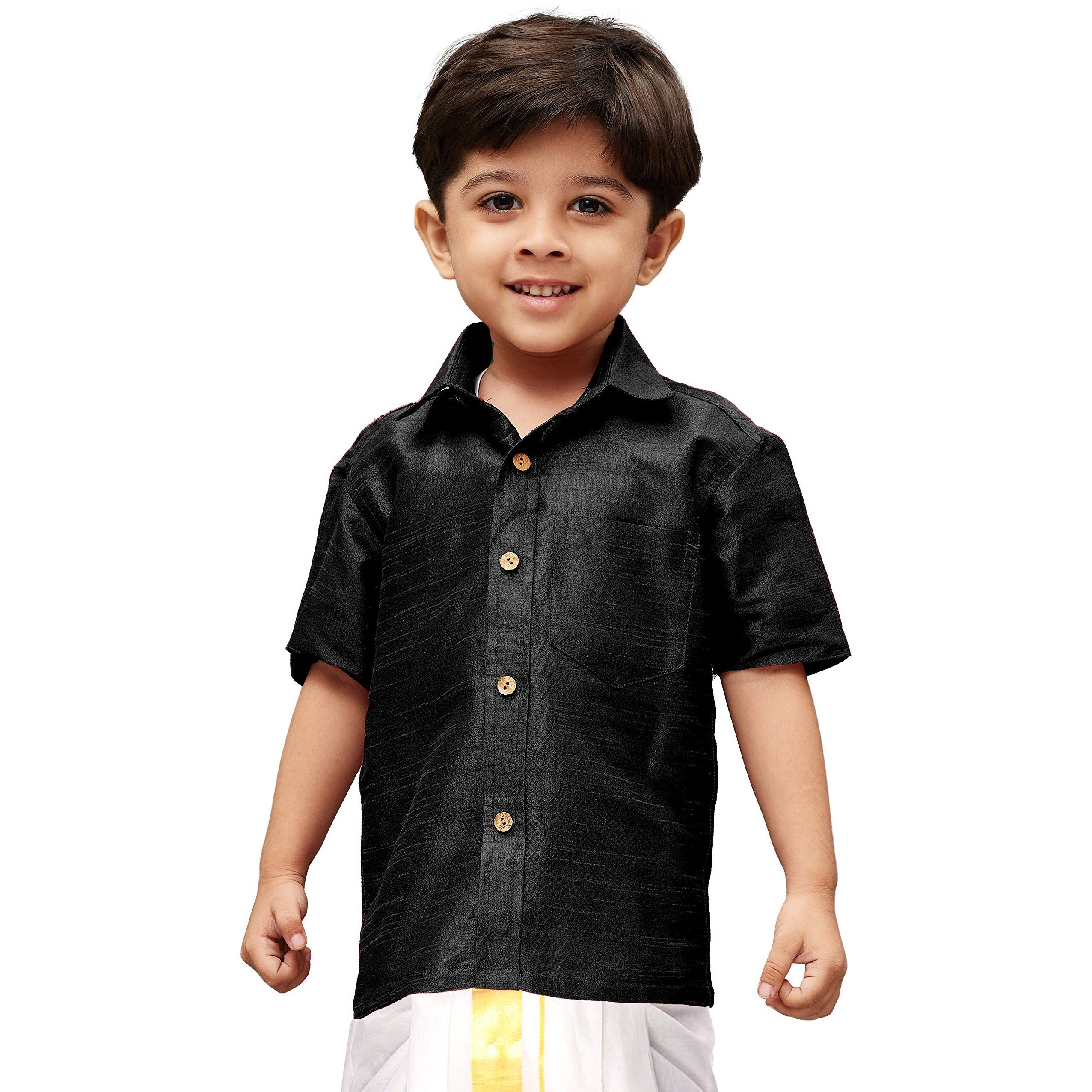 Jbn Creation Boys Cotton Silk Ethnic Shirt For Kids_Vasbshbl001_28
