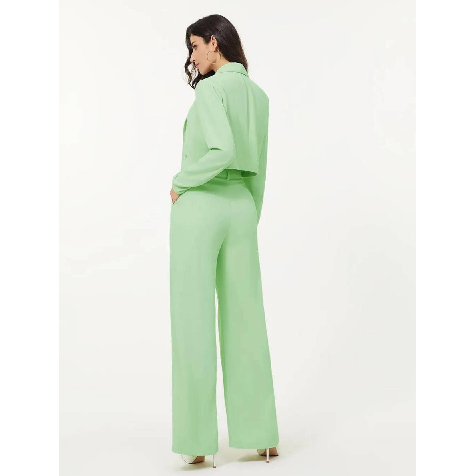 Kotty Women's Co-Ords Solid Dress Set Light Green