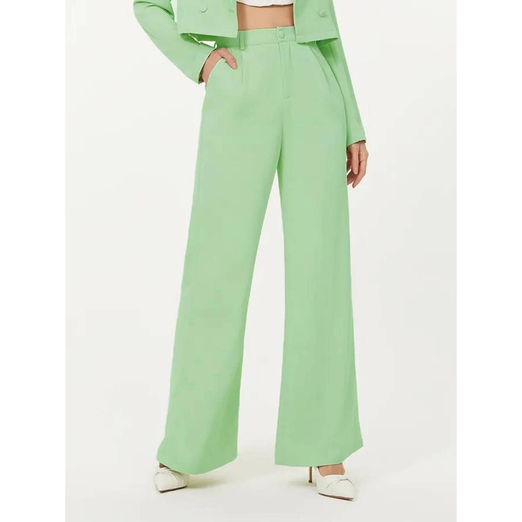 Kotty Women's Co-Ords Solid Dress Set Light Green