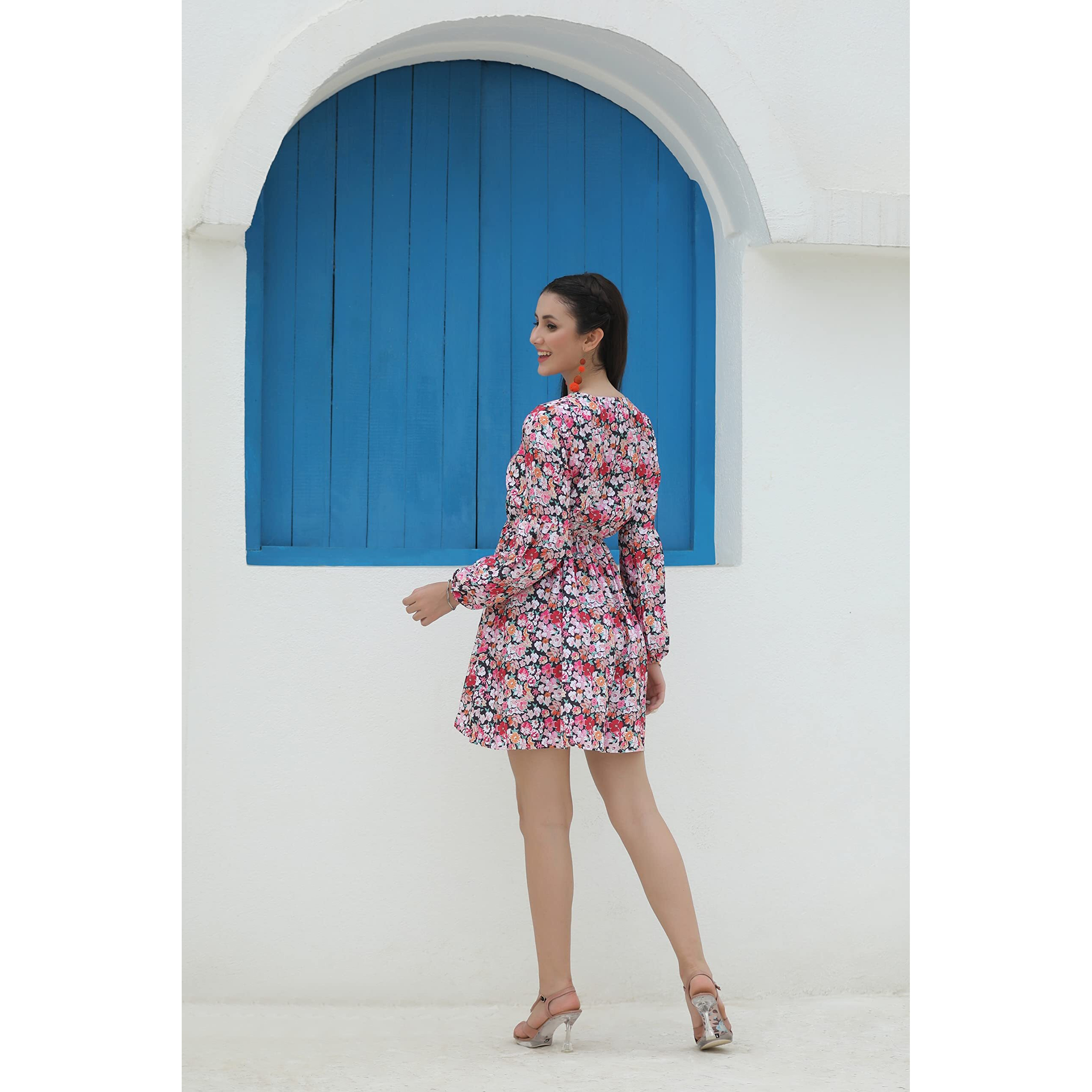 Om Sai Latest Creation Western Dresses For Women|Stylish Latest Dresses|Skirts|Kurti Palazzo Set|Long Dress|Stylish Tops|Western Tops For Girls|Gown|Maxi Dress Crop Top|Party Dress (Large, Pink)