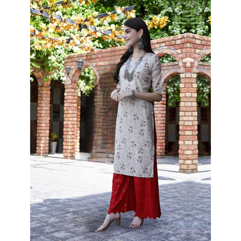 Pinkmint Crepe Printed Kurti For Womens College Wear Kurti Festival Wear Kurti For Women (Pack Of 5)