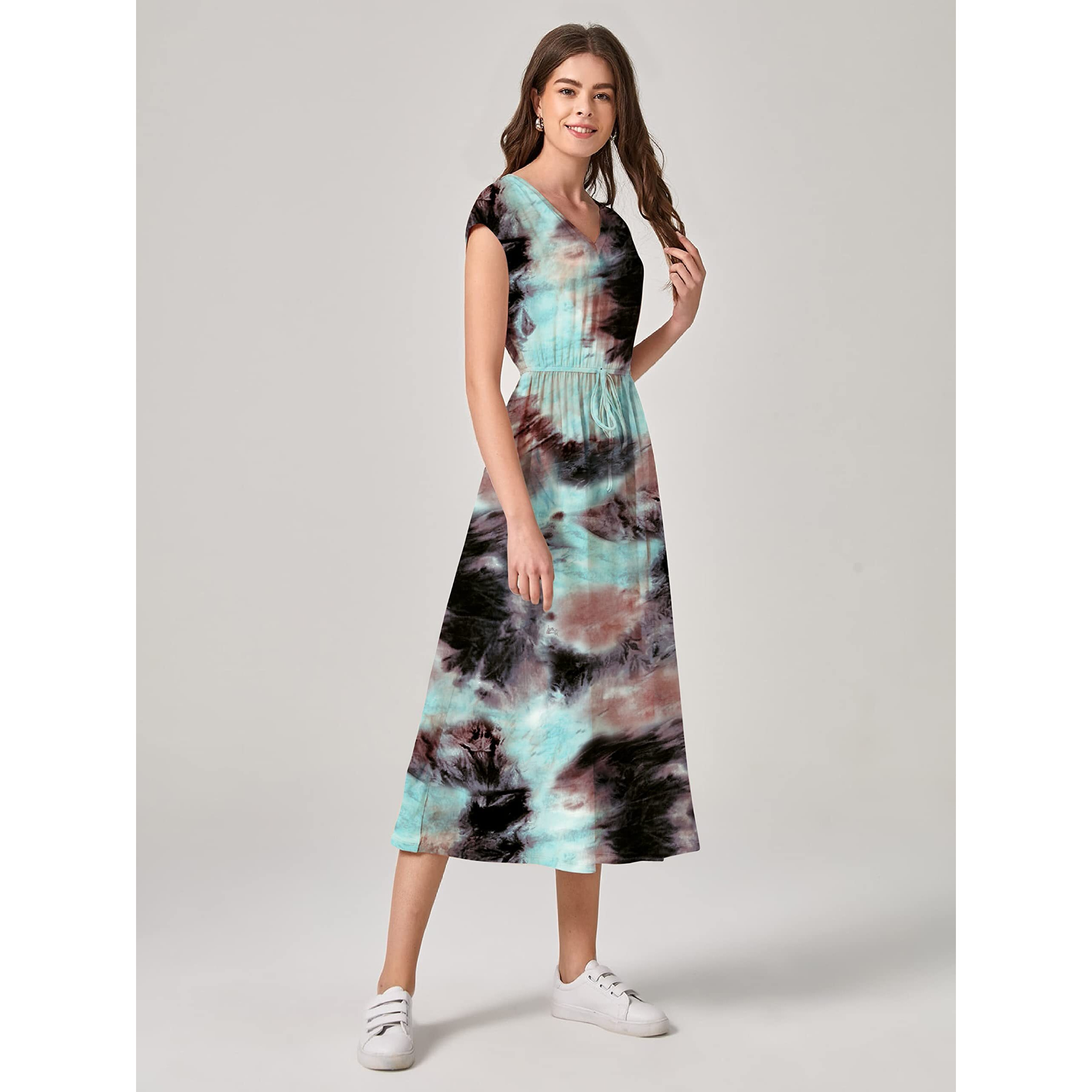 Leriya Fashion One Piece Dress For Women| Midi Dress For Women| Birthday Dress For Women (Xx-Large, Black)