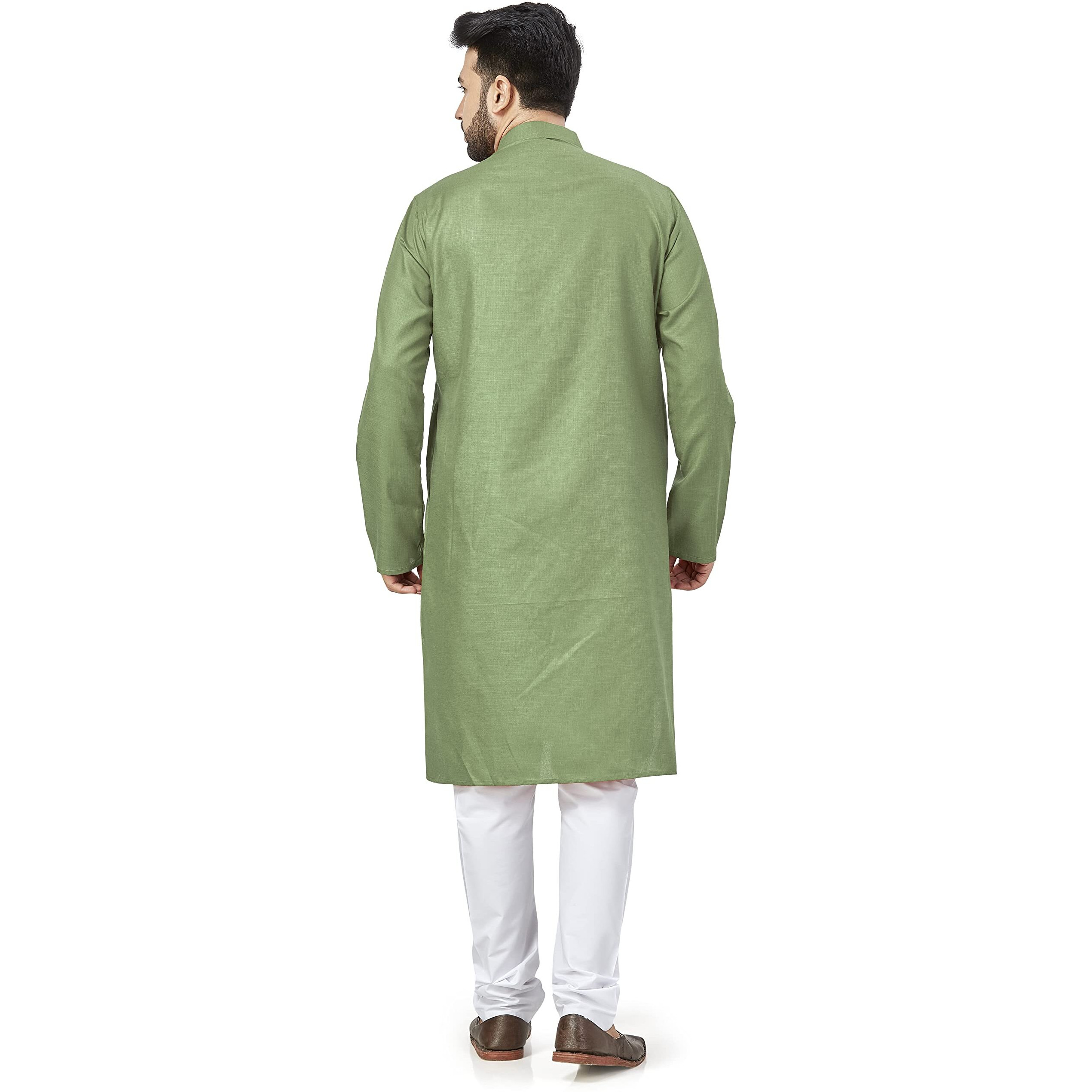 Be Active Men's Traditional Solid Full Sleeves Kurta || Cotton Kurta For Men || Men Kurta For Wedding || Kurta For Men (Rfsk0001 31-Xxl)
