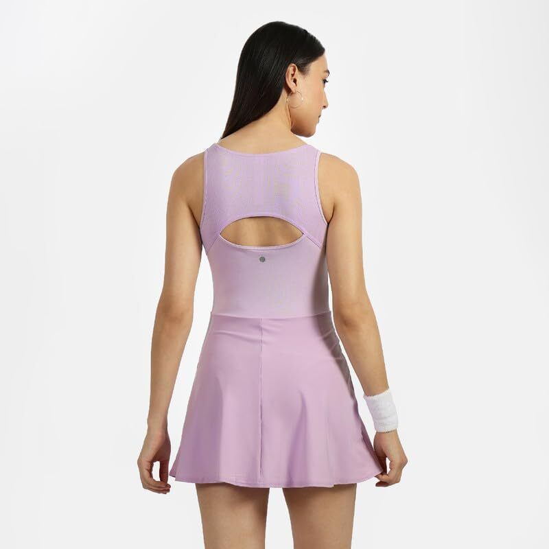 Blissclub The Do-It-All Dress | Inbuilt Shorts With Pocket | Mesh Panel | Back Opening | Silicon Lining Shorts