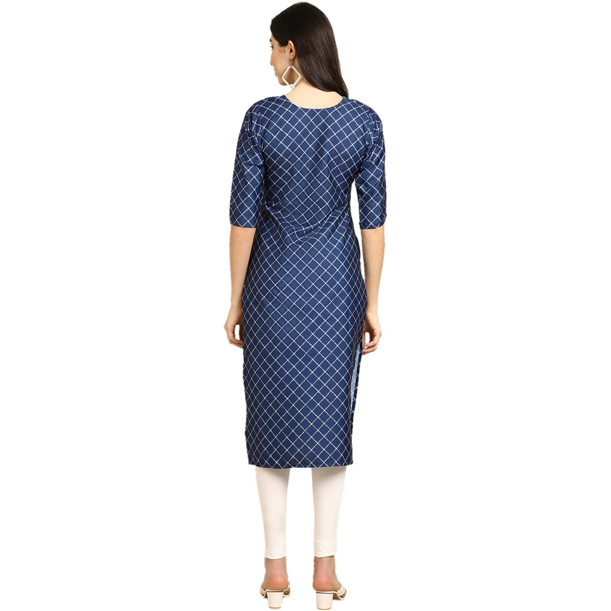 Pinkmint Women's Crepe Digital Print Straight Kurta [Pack Of 4](Tv-364-369-390-388-M)
