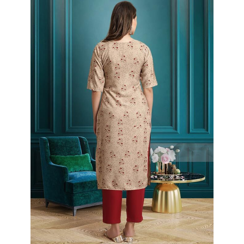Pinkmint Straight Kurta & Pant For Women Ethnic Kurta Set For Women (Pack Of 3)