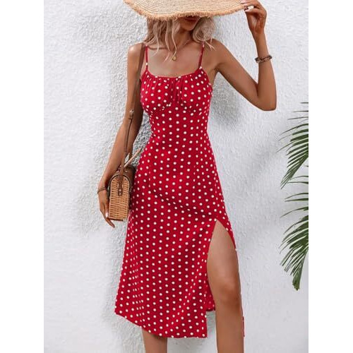 Greciilooks Dress | Stylish Dresses For Women | One Piece | Short Sleeve | Knee Lenght Summer Dress For Women (In, Alpha, L, Red)