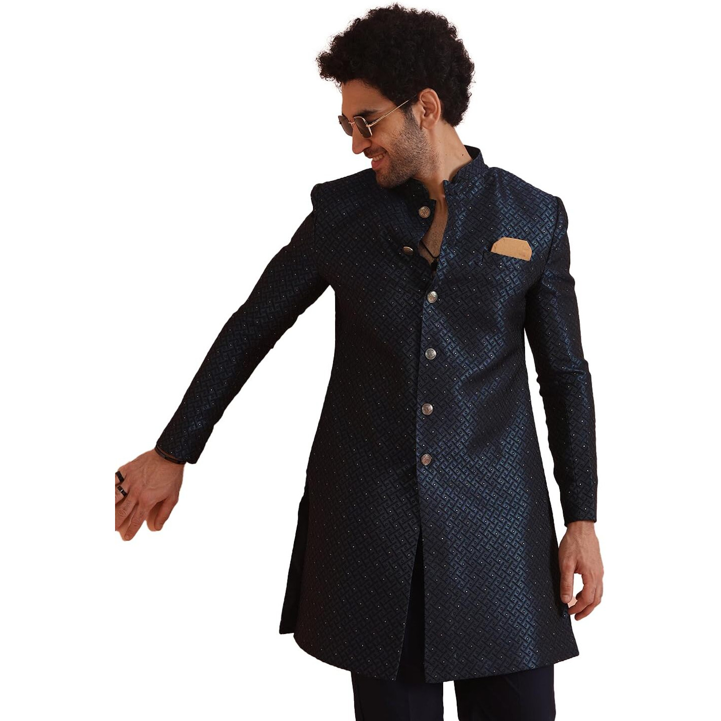 Kisah Mens Pure Cotton Kurta - Traditional Ethnic Wear Kurta For Men For Weddings & Festivals, Royal Blue, 38