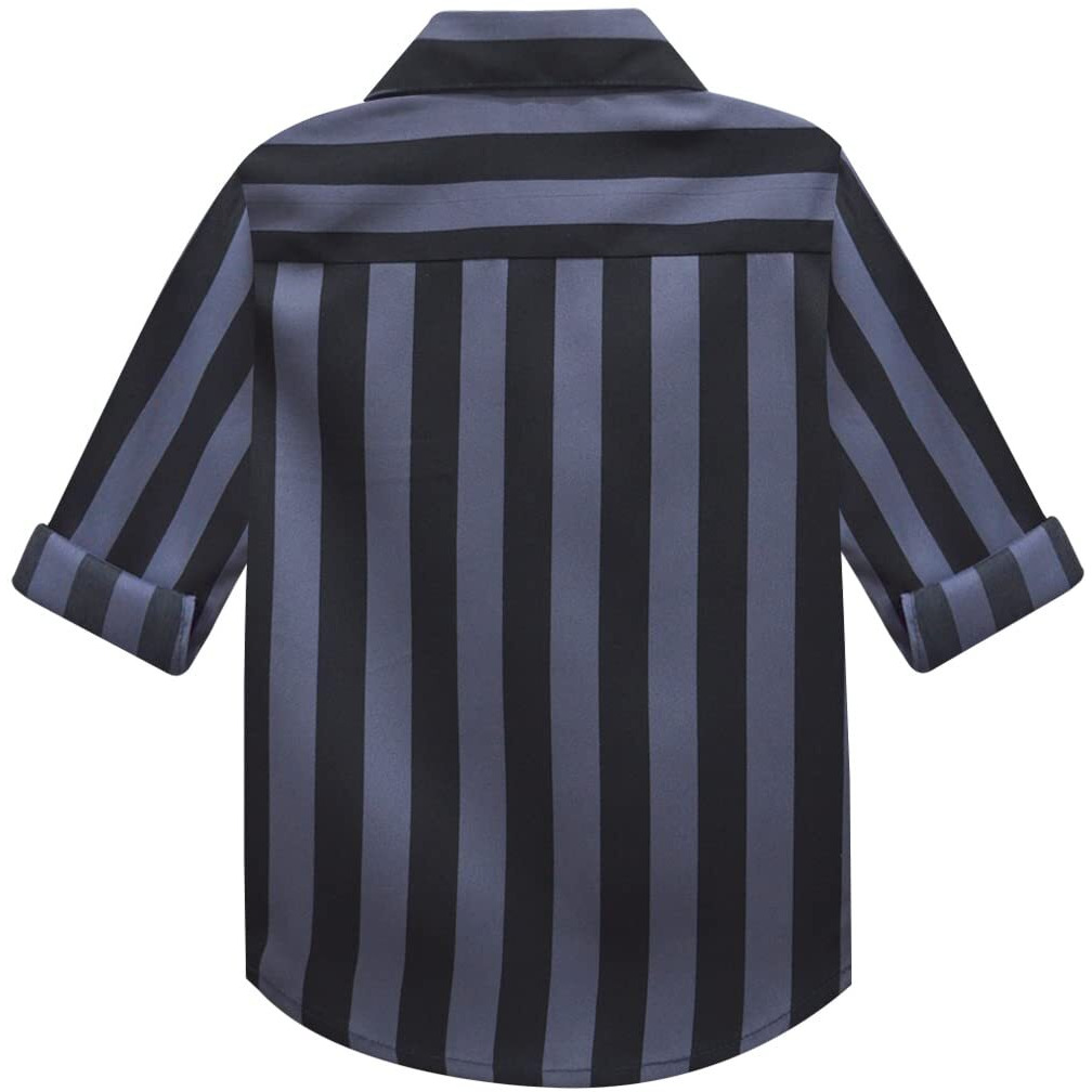 A.T.U.N. (All Things Uber Nice) A.T.U.N. Boys Shirt_Bsht Chb Stp_14-15Y_Charcoal-Black