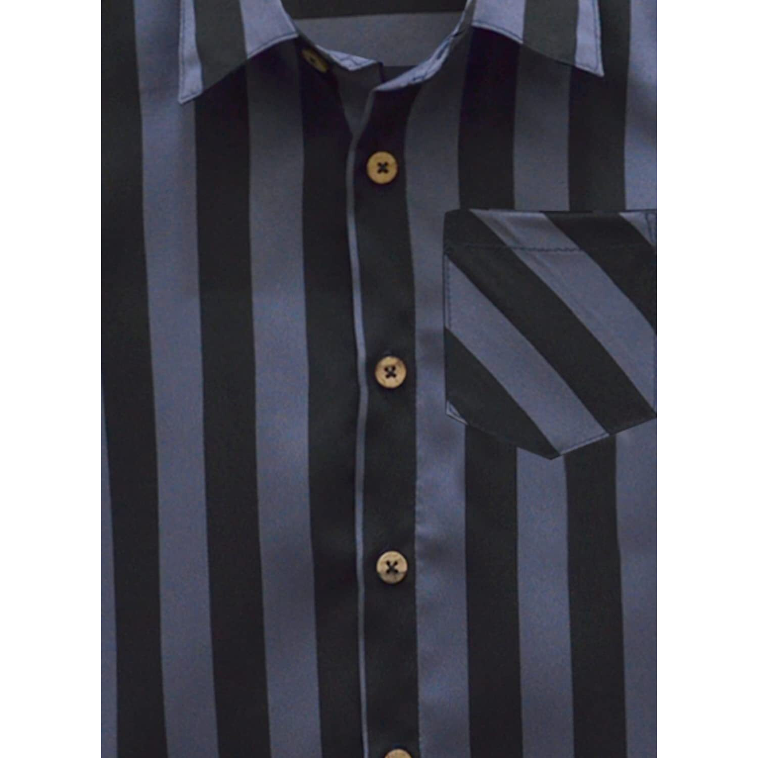 A.T.U.N. (All Things Uber Nice) A.T.U.N. Boys Shirt_Bsht Chb Stp_14-15Y_Charcoal-Black