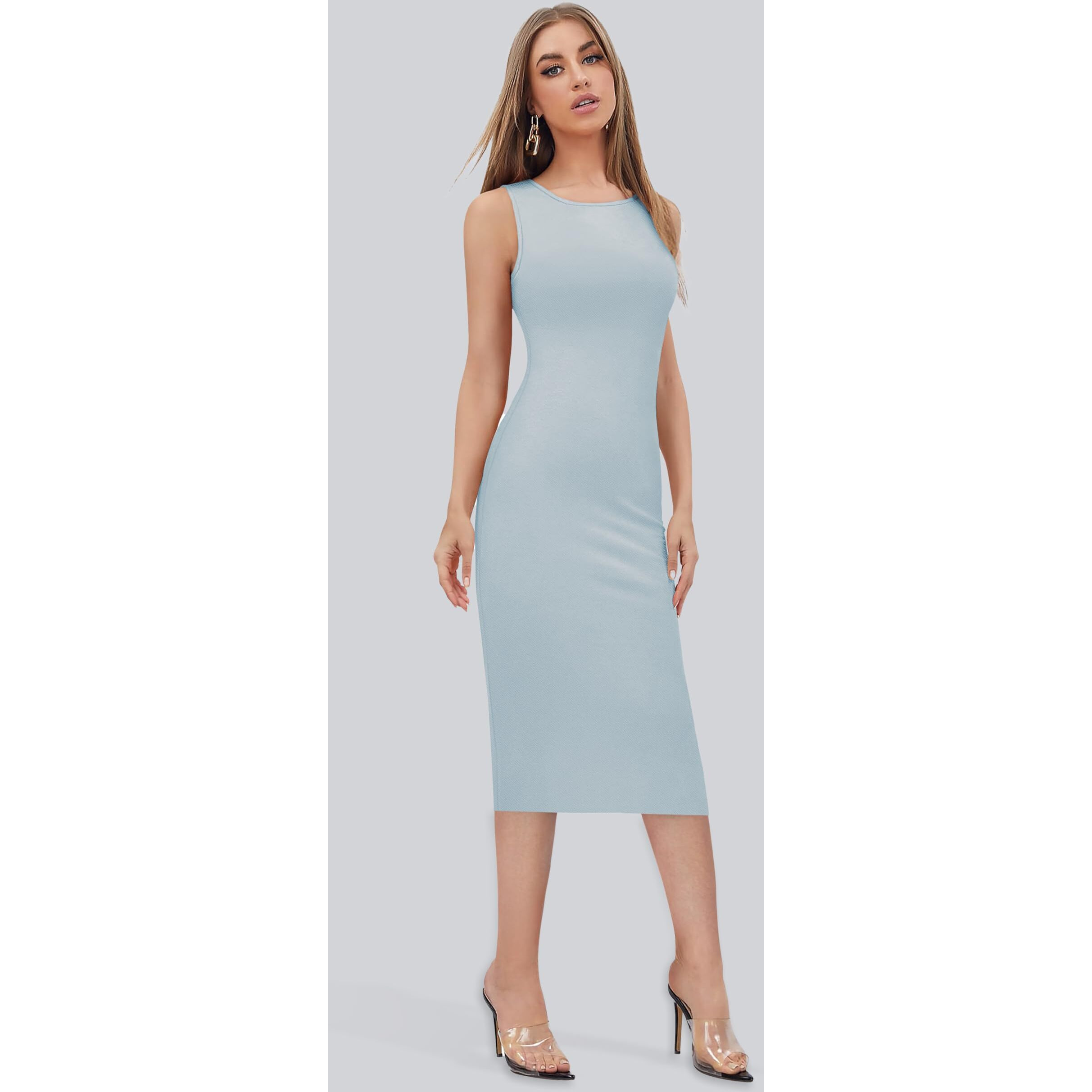 Toochki Dress For Women | Midi Dress For Women | Dresses For Women Dress | One Piece Dress For Women | Bodycon Dresses For Women Grey