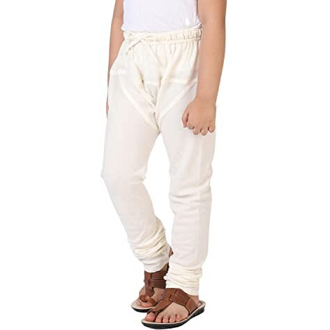 Fabindia Kids Plain Churidar Cotton_4-6Y Natural