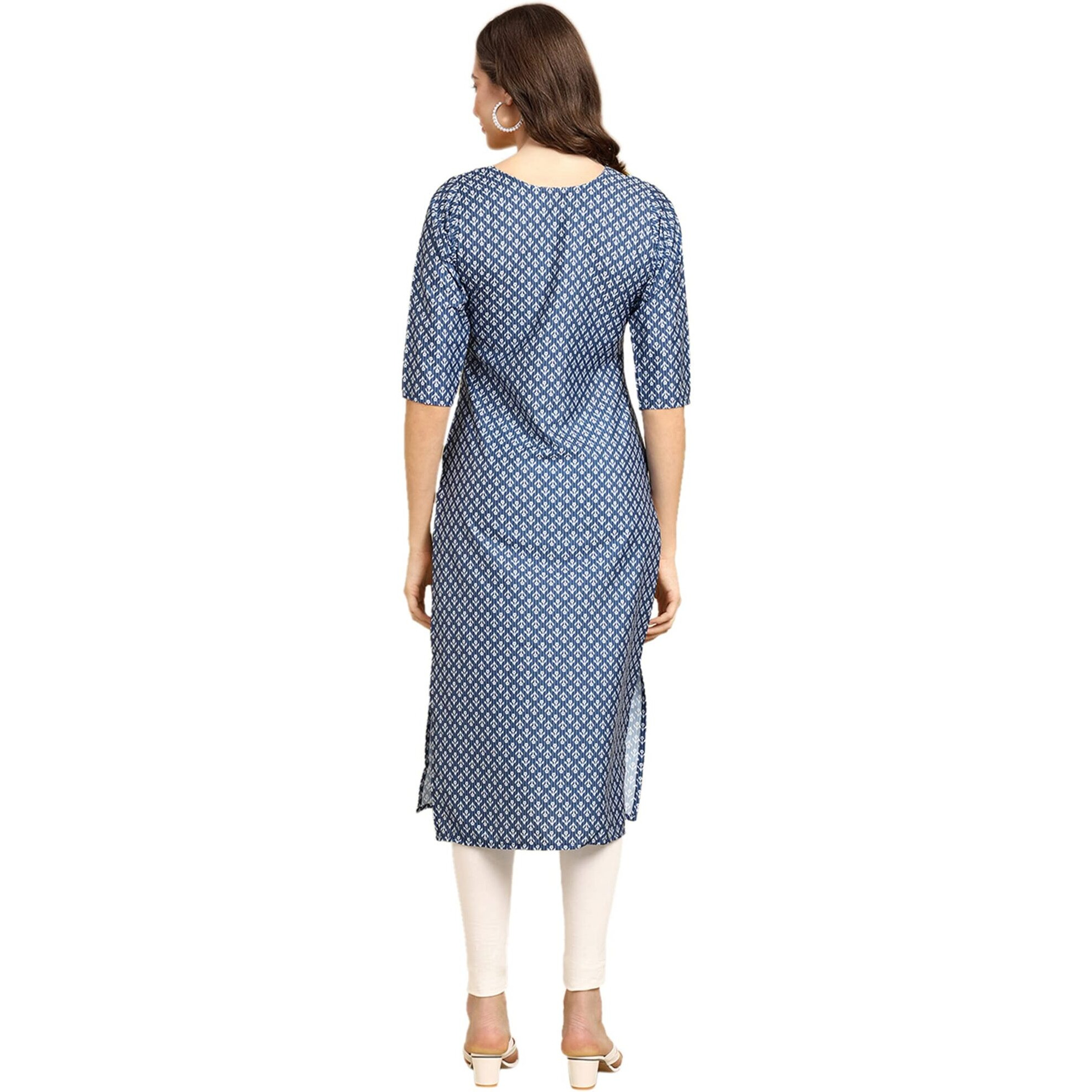 Pinkmint Women's Crepe Digital Print Straight Kurta [Pack Of 5](Nv-367-366-362-337-335-L)
