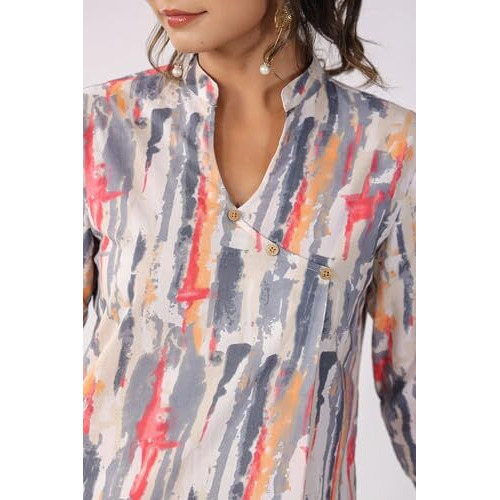 Nermosa Women Co-Ords Set For Women | Kurta Sets | Kurta Pant Set | Coordinate Set | Summer Suit | Printed Short Kurti With Pant Set | (In, Alpha, S, Pink)
