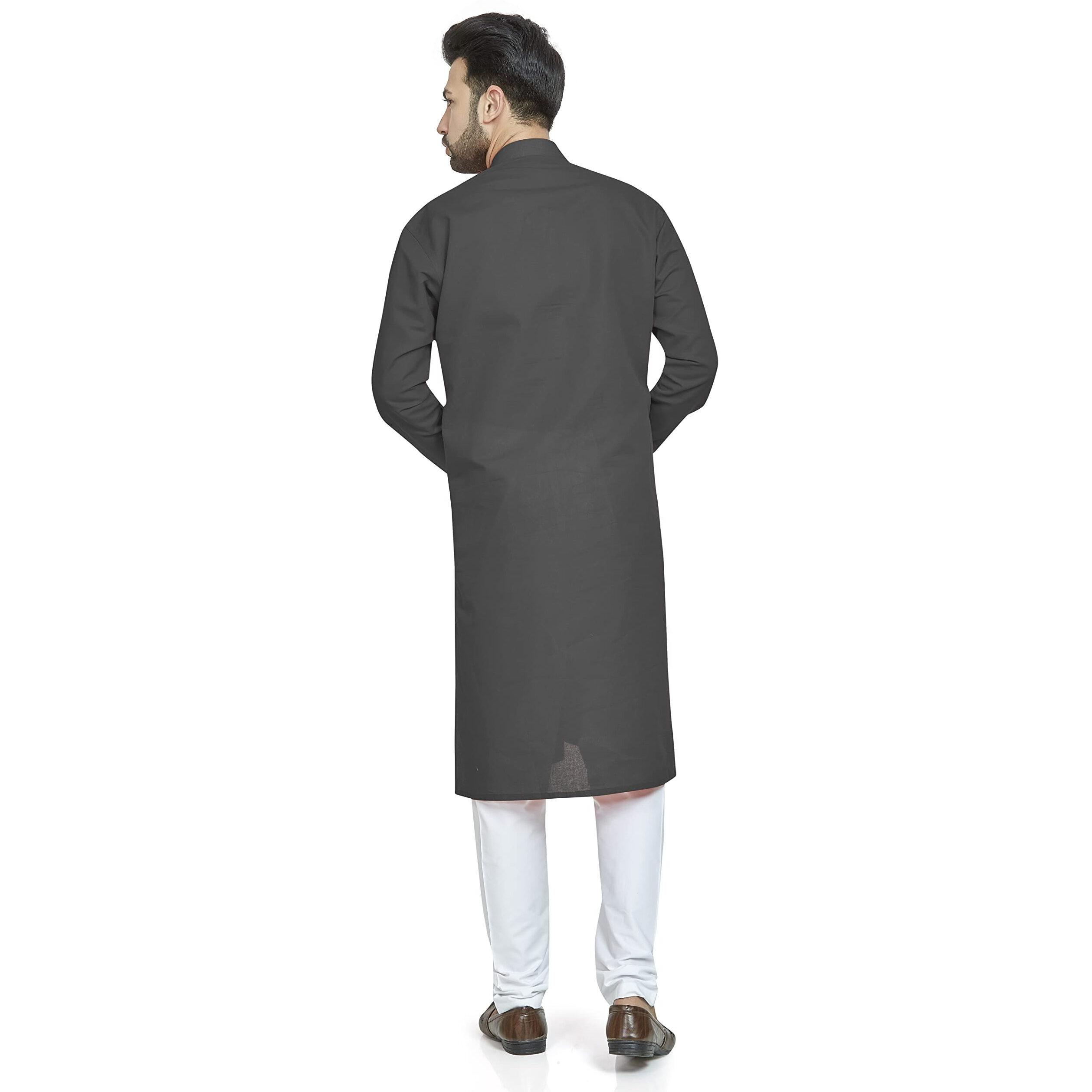 Be Active Men's Solid Grey Kurta Set || Men Kurta Pajama || Men Kurta Pajama Set || Kurta Pajama For Men (Rfsk0002 6-Set-M)