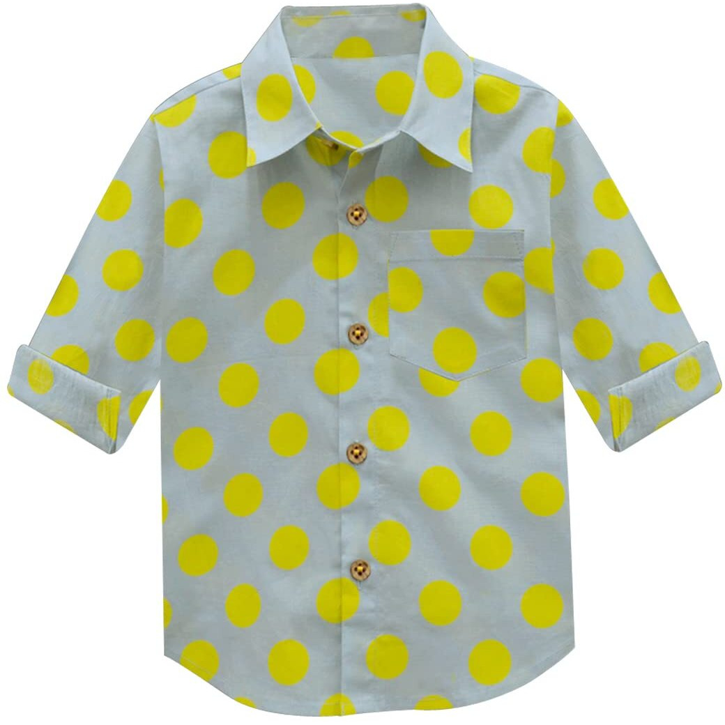 A.T.U.N. (All Things Uber Nice) A.T.U.N. Boys Shirt_Bsht Bmp Bly_9-10Y_Blue-Yellow