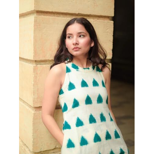 Dhruvi Trendz Women's Cotton Floral Regular Fit Kurta Set (Dt-K2723&P145_Cream_Xl)