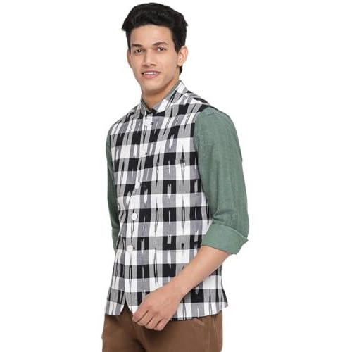 Fabindia Men's Nehru Jacket (20027871_Black