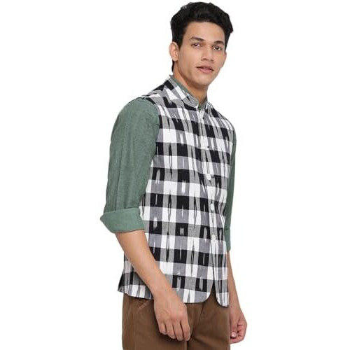 Fabindia Men's Nehru Jacket (20027871_Black