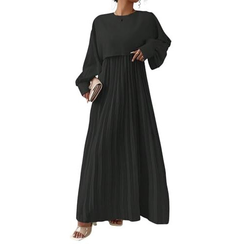 Litzo Western Dresses For Women (L-18-M) Black
