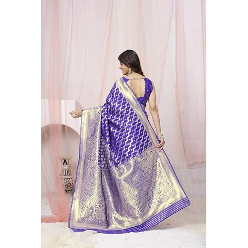 Leriya Fashion Women's Cotton Silk Saree (Lf-S2409_Blue)
