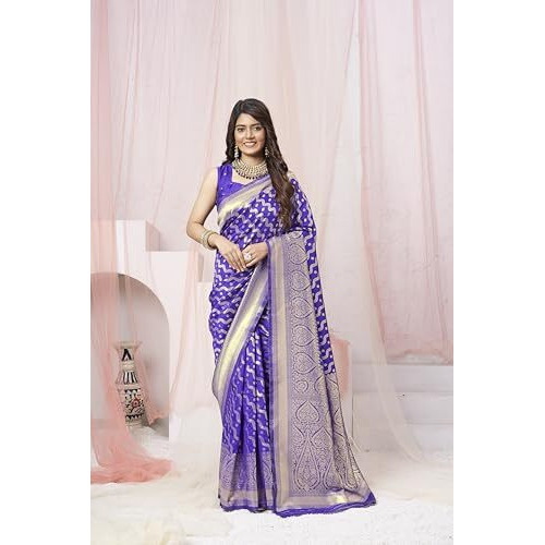 Leriya Fashion Women's Cotton Silk Saree (Lf-S2409_Blue)