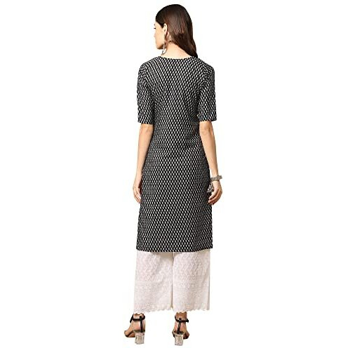 Pinkmint Women's Crepe Digital Print Straight Kurta(Pack Of 2)[Q-377-374-M]