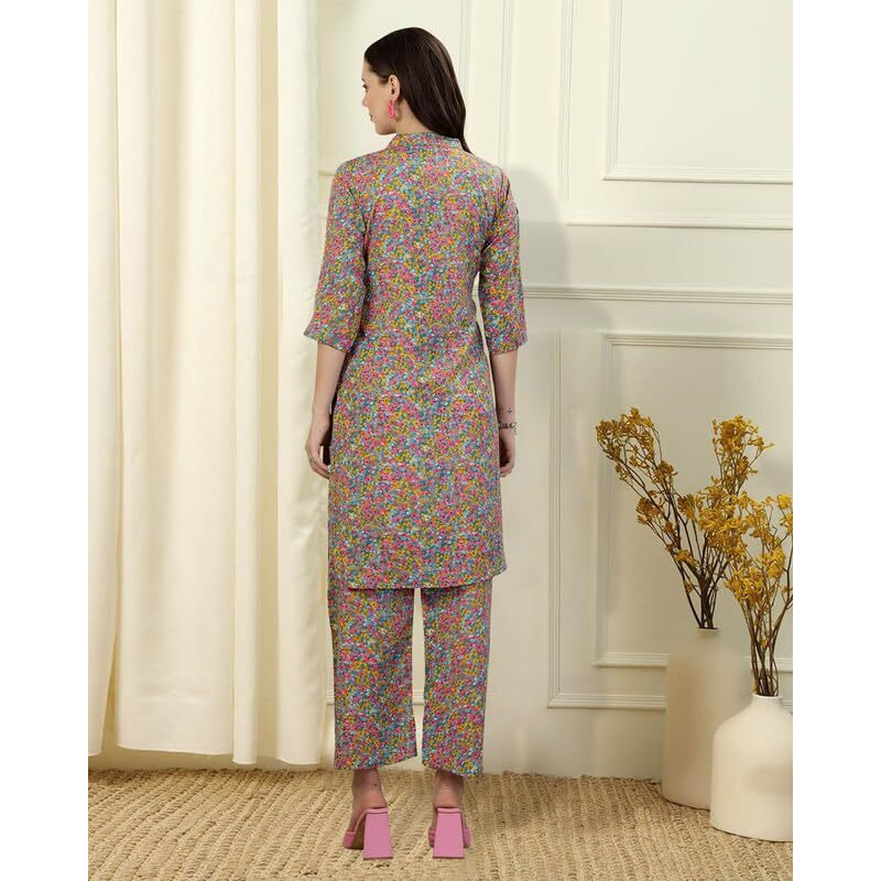 I Enterprise Women's Polyester Tunic Knee-Length Dress (Y1_Inco-024_Multicolor5