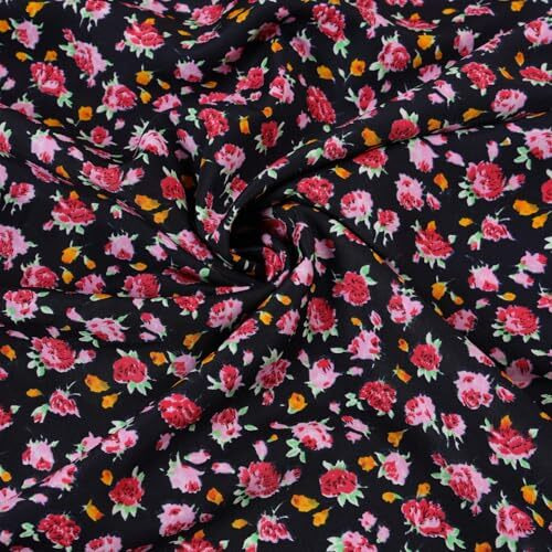 Kzully Women's Rayon A-Line Maxi Dress (Ts-Sfs-2001-Black-Rose-S_Yellow