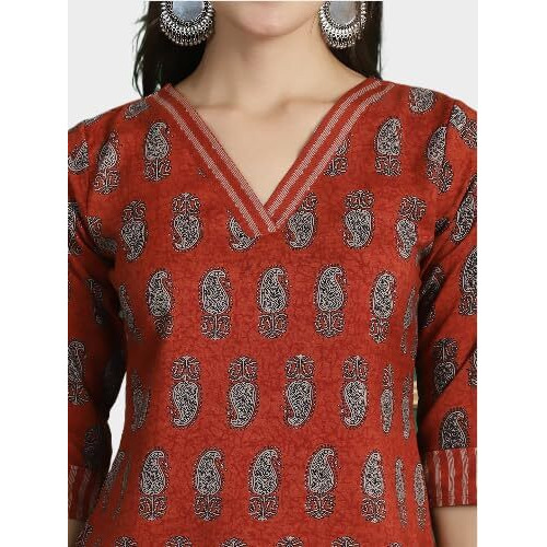 Pinkmint Women's Kurta Set Ll Cotton Printed Ethnic Set Ll Dupatta Set Ll Suit Set