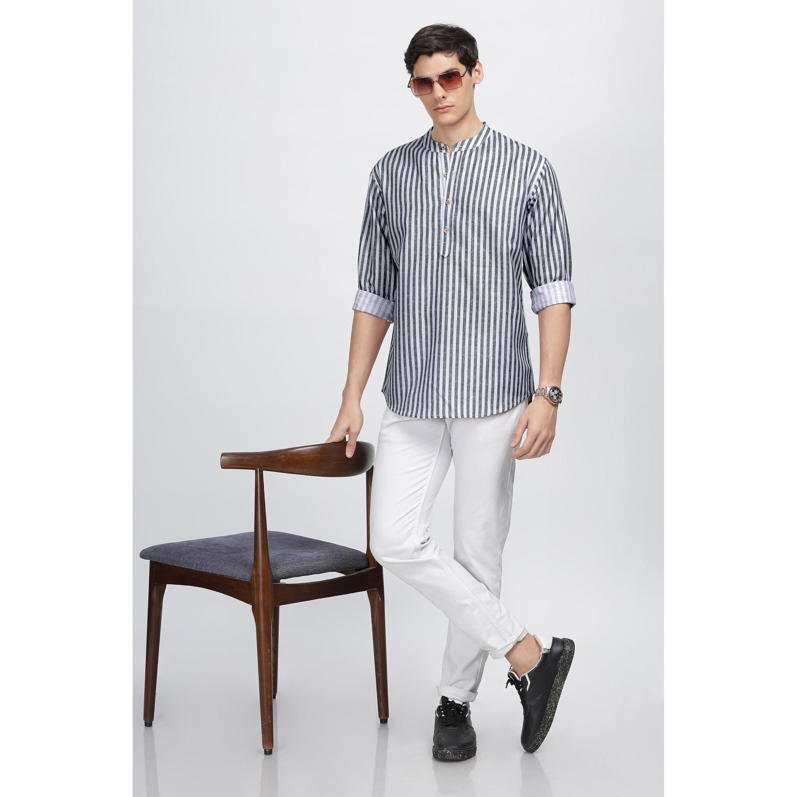 Be Active Men's Cotton Solid Regular Shirt (Rf0027_Dark Grey