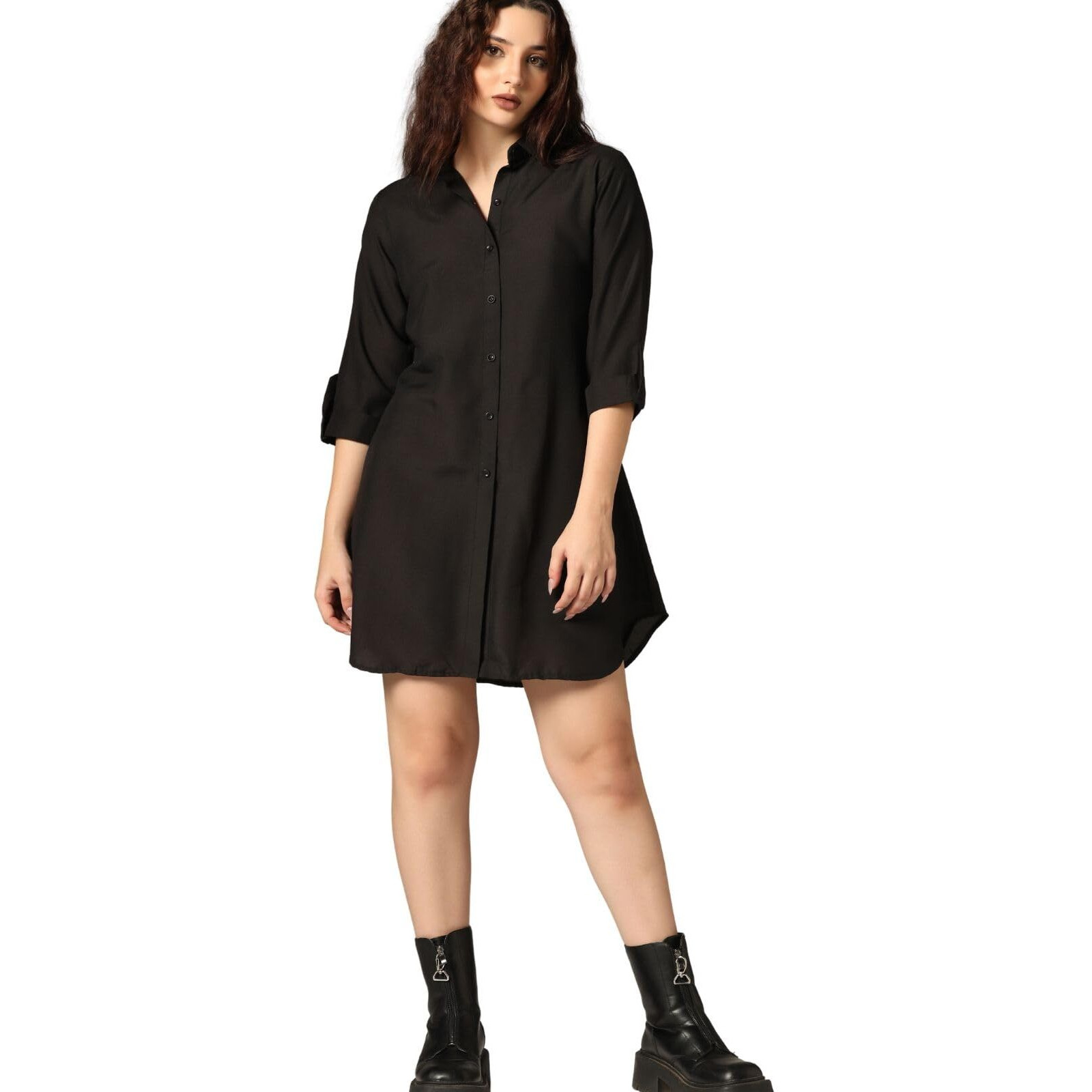 Dhruvi Trendz Womens Rayon Women Western Dresses Regular Fit Fit And Flare (Dt-Wd1100_Sky_2Xl)