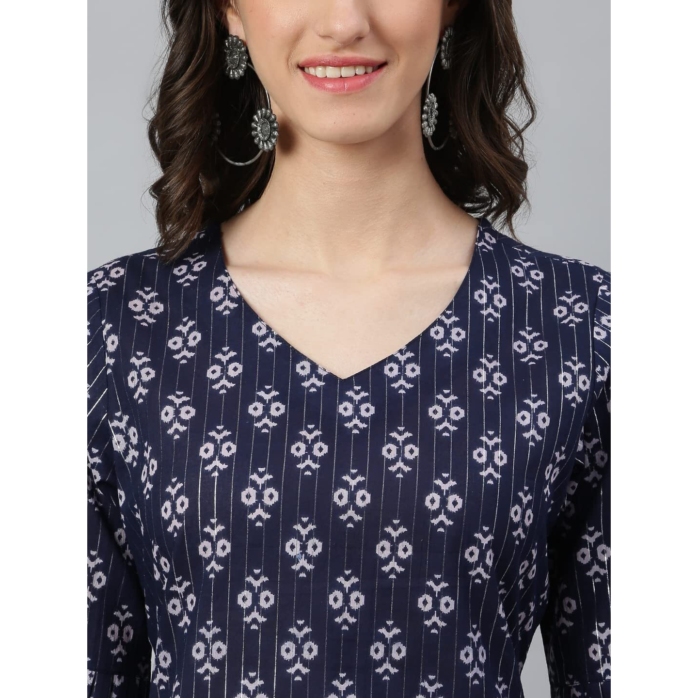 Idalia Indigo Blue Printed Kurta