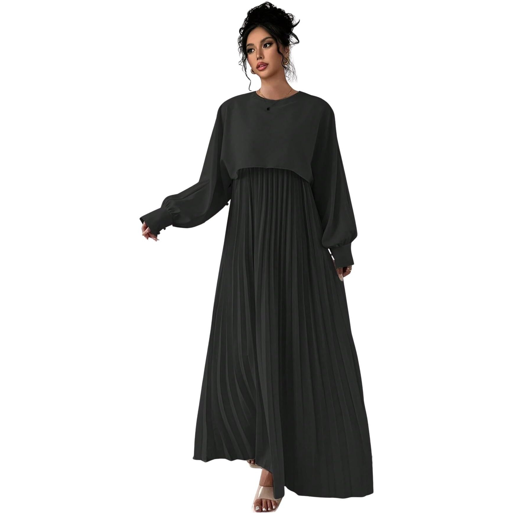 Litzo Western Dresses For Women (L-18-S) Black