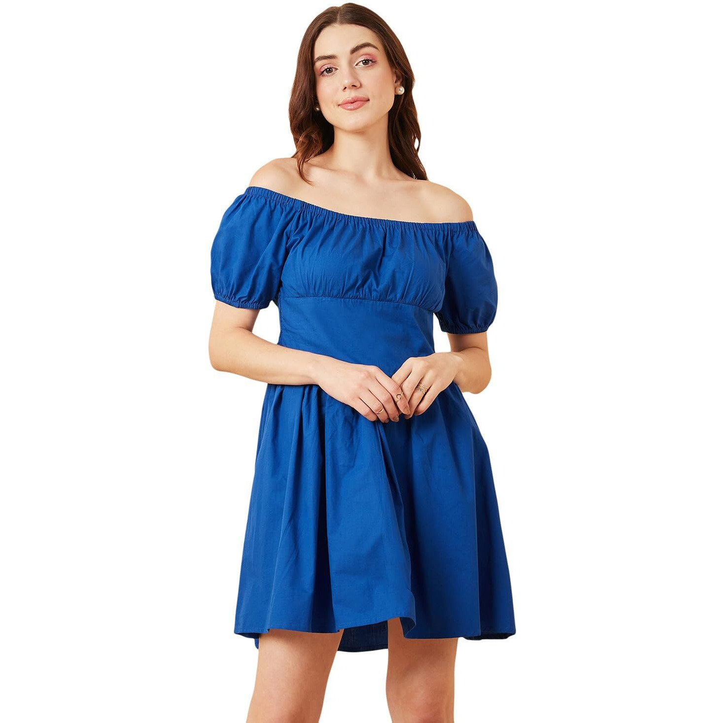 Rare Women's Regular Fit Dress (Ep8020A_Blue Xl)