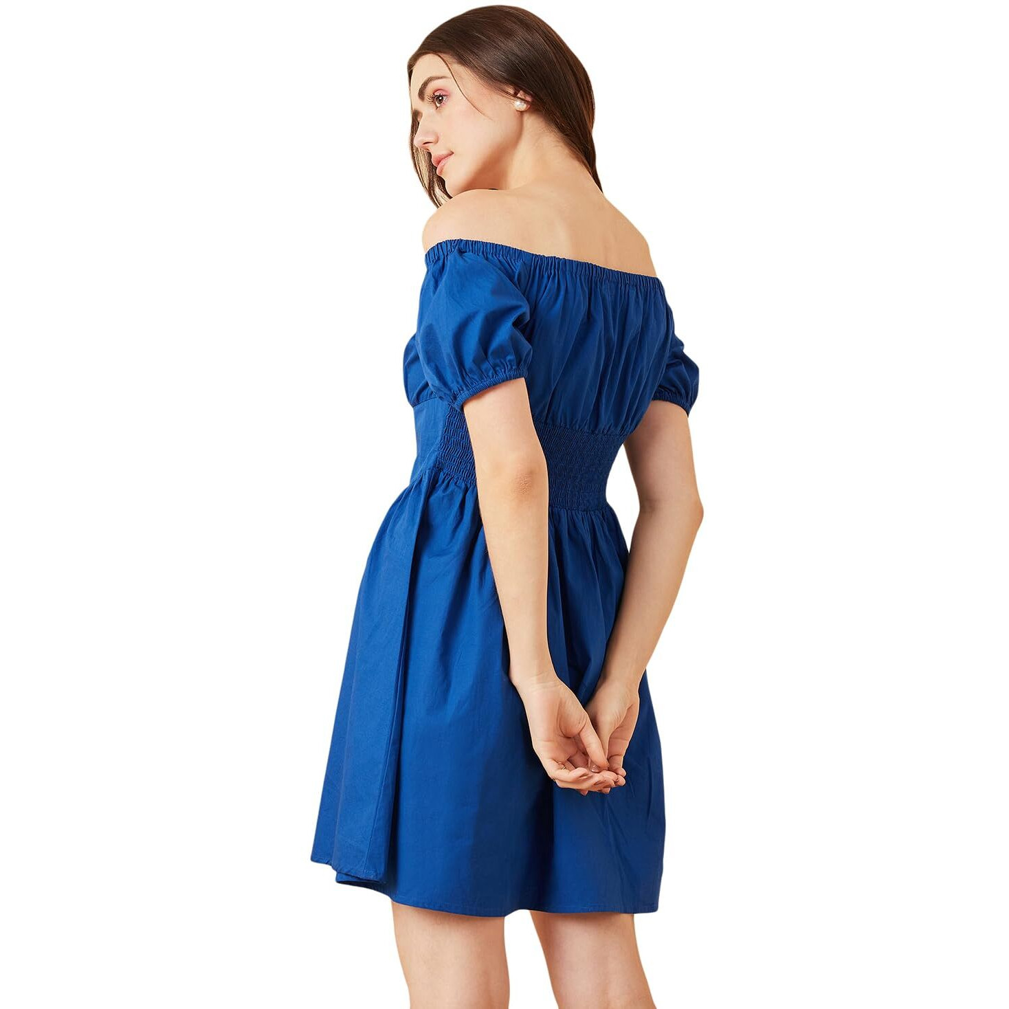 Rare Women's Regular Fit Dress (Ep8020A_Blue Xl)