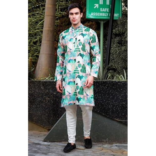 Lymio Men Kurta || Kurta For Men || Men Ethnic Kurta (In, Alpha, Xl, Green)