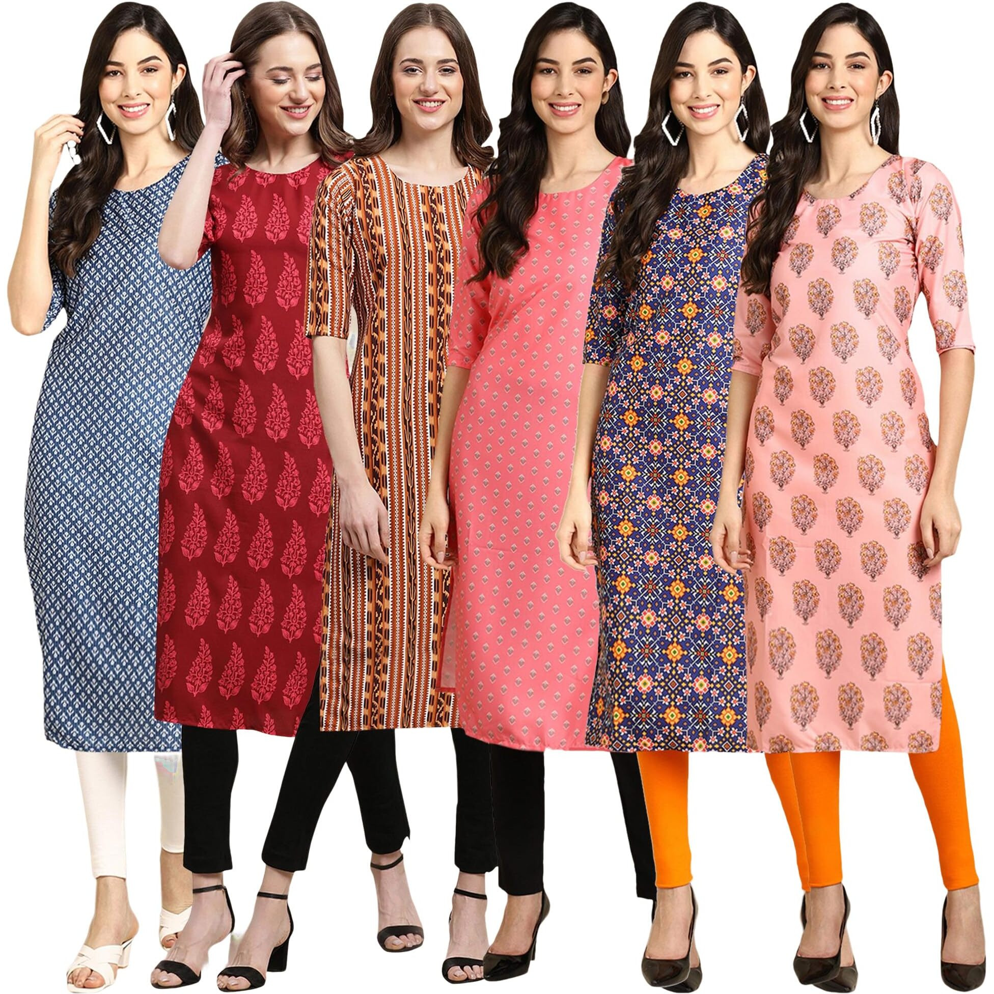 Pinkmint Crepe Printed Kurti For Womens College Wear Kurti For Women