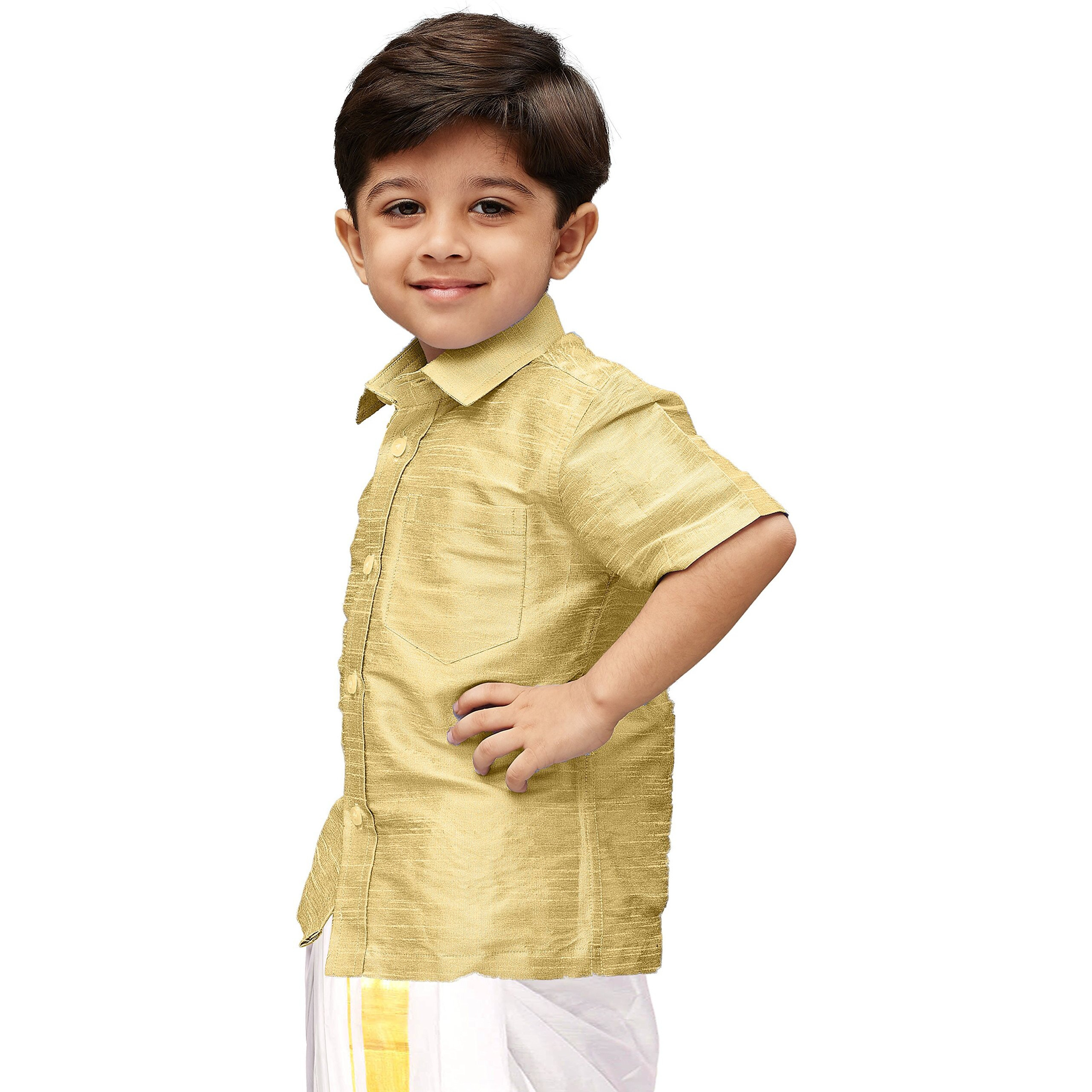 Jbn Creation Boys Cotton Silk Ethnic Shirt For Kids_Vasbshgo001_20