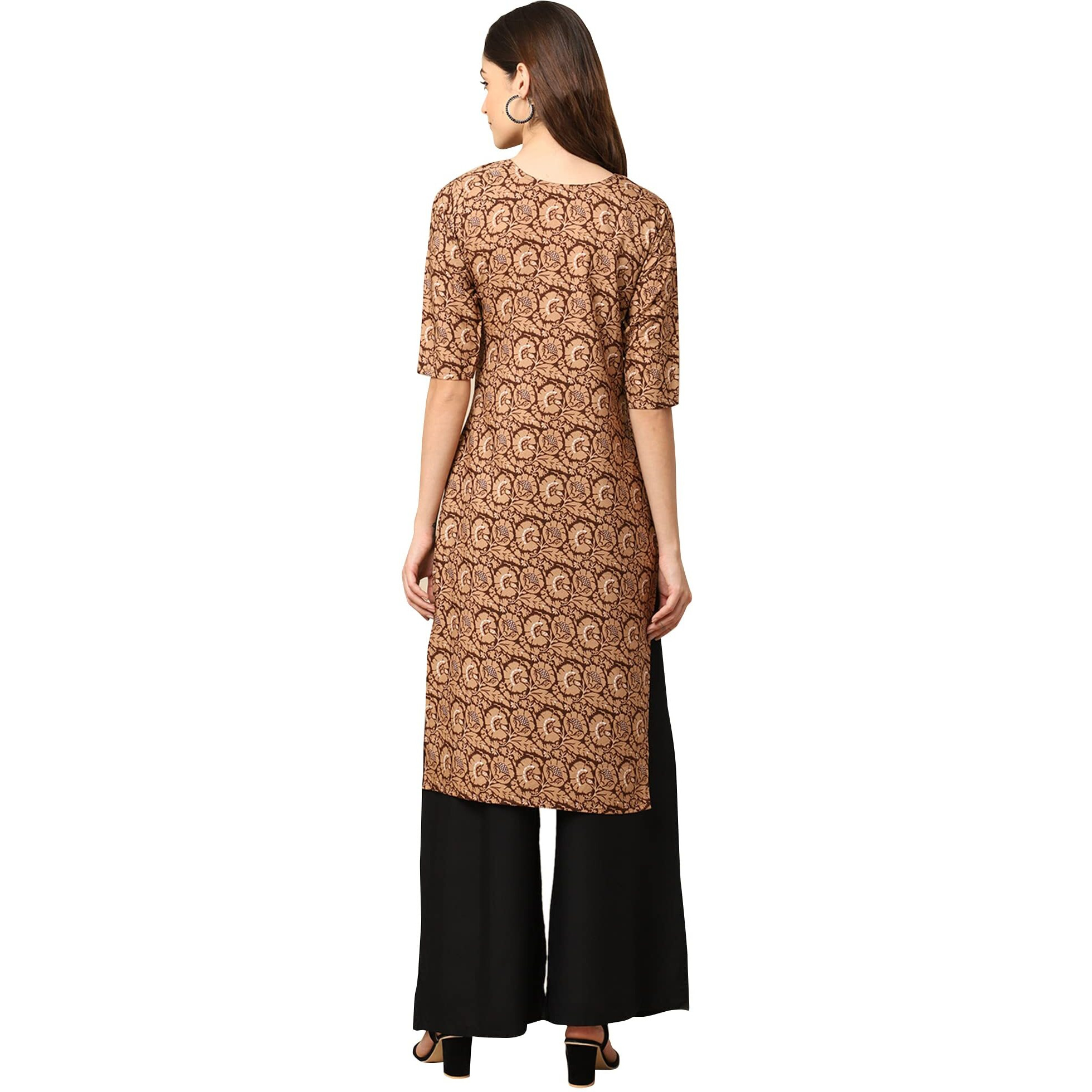 Pinkmint Women's Crepe Digital Print Straight Kurta [Pack Of 2] (Ckz-349-379-Xxl)