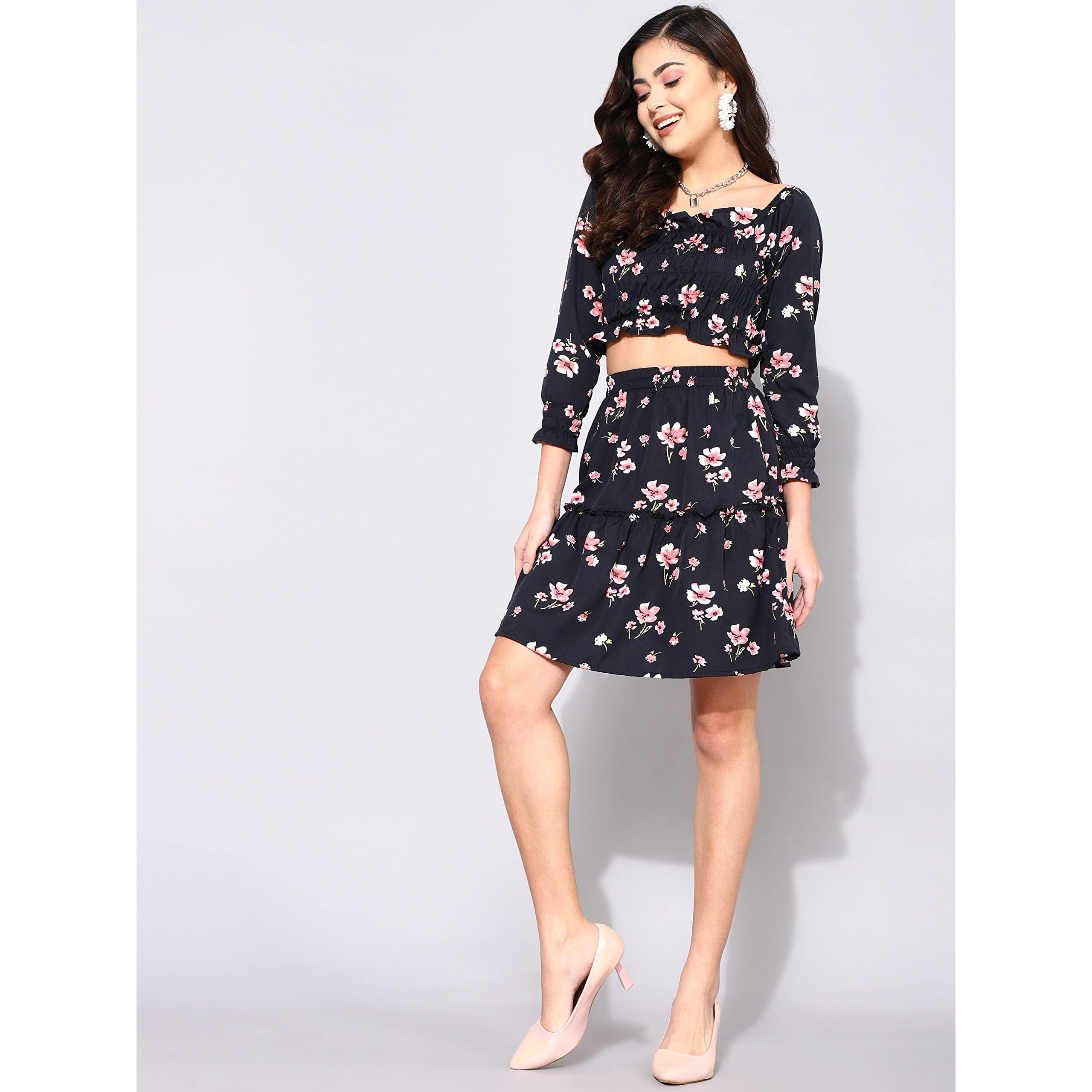 Oomph Co Ord Set For Women Black 2 - Md634L